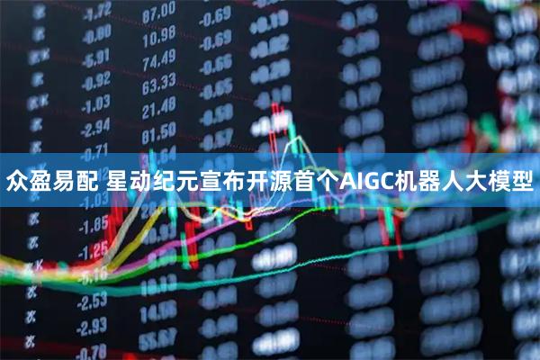 众盈易配 星动纪元宣布开源首个AIGC机器人大模型